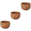 NOLITOY 3pcs Men Shaving Bowl Men Shaving Soap Bowl Shave Wooden for Home Barber Shop view 1
