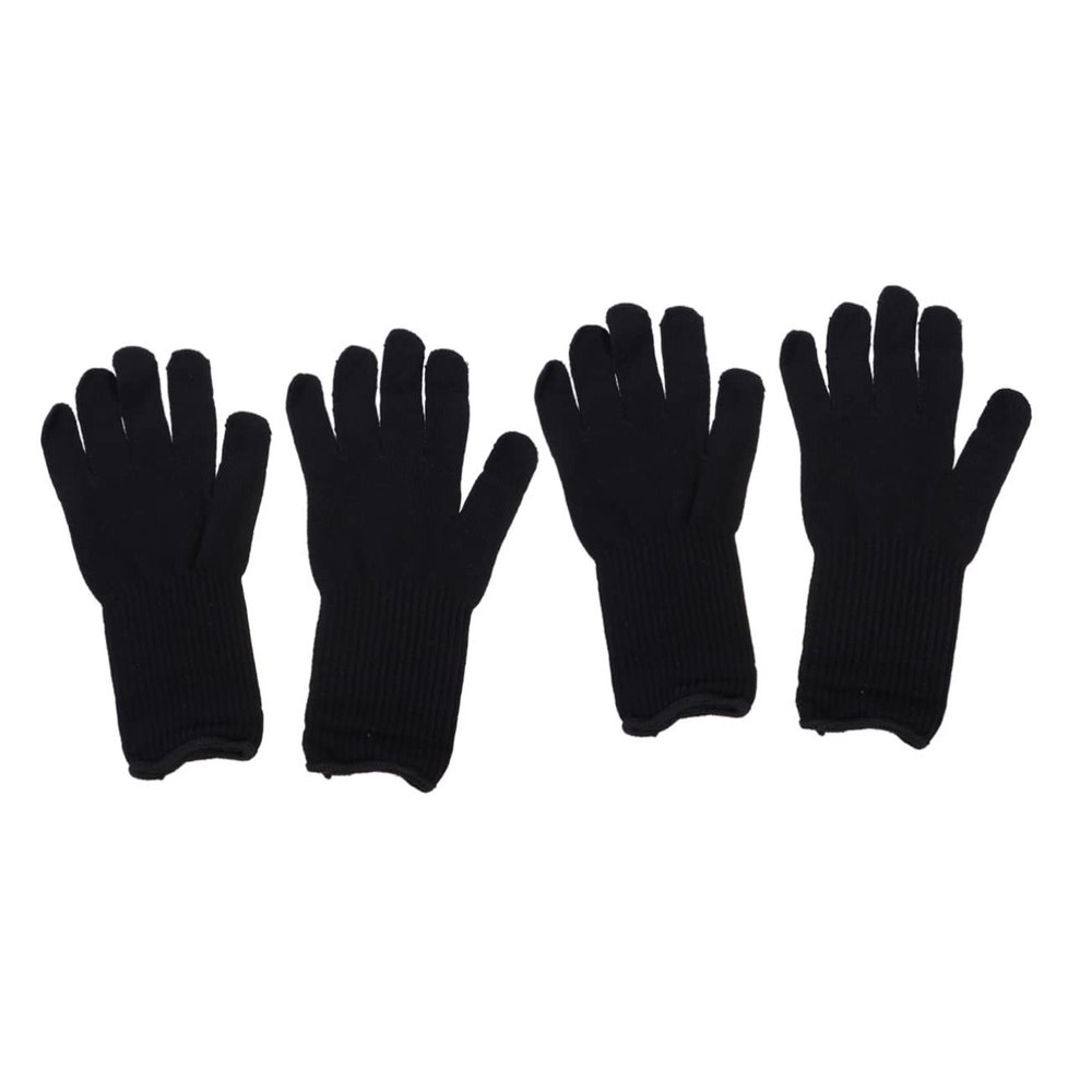 Baluue 2pairs Gloves for Hair Styling -scalding for Hair Curler and Straightener and Extended Design