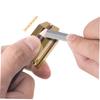 WOONEKY 1pc Cosmetic Pencil Sharpener Tool Four-Sided Slot Lightweight and Practical Eyebrow Pencil Sharpening Aid for Daily Use Collects Shavings Effortlessly view 4