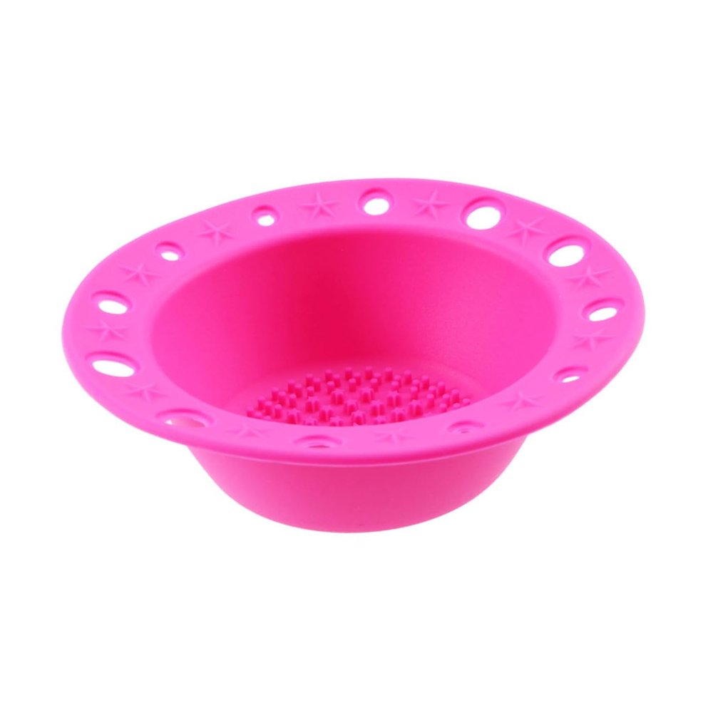 Baluue Silicone Brush Cleaner Mat Makeup Brush Holder Scrubber Board for Makeup