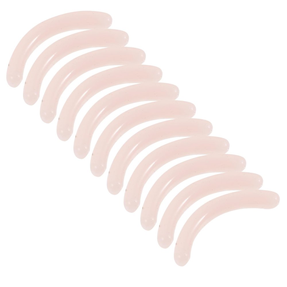 BELLIFFY 16pcs Soft Silicone Refill Pads for Eyelash Curler Washable Replacement Cushions for Mascara and Eyeliner Safe Easy to Use Pink