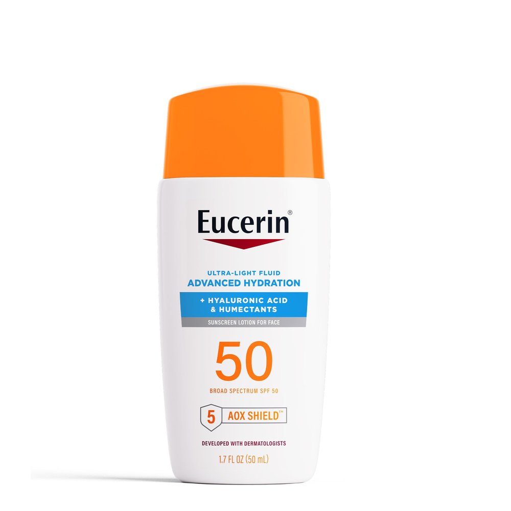 Eucerin Advanced Hydration Face Sunscreen Lotion, SPF 50, 1.7 FL OZ