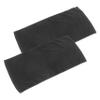 PLAFOPE 2pcs Cotton Towels for Bathroom Black Towel for College Dorm Hair Drying view 1