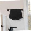 PLAFOPE 2pcs Cotton Towels for Bathroom Black Towel for College Dorm Hair Drying view 3