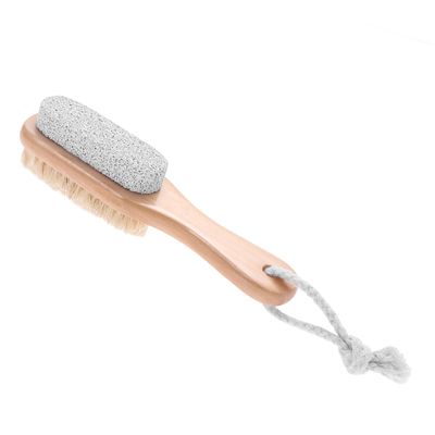 BIUDECO 2pcs Callus Scrubber Foot Exfoliator Double Sided Pumice Stone Bristle Brush for Hands Feet