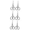 minkissy 6pcs Eyebrow Scissors Stainless Steel Grooming Scissors for Men Women Includes Precision Trimmer for Eyebrows Facial Hair Lash Trimming and Easy to Clean view 1