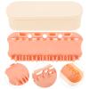 ABOOFAN Makeup Brush Cleaner Box Storage Organizer Lid Cosmetics Brush Holder Travel Portable Makeup Tools Cleaning Case view 4