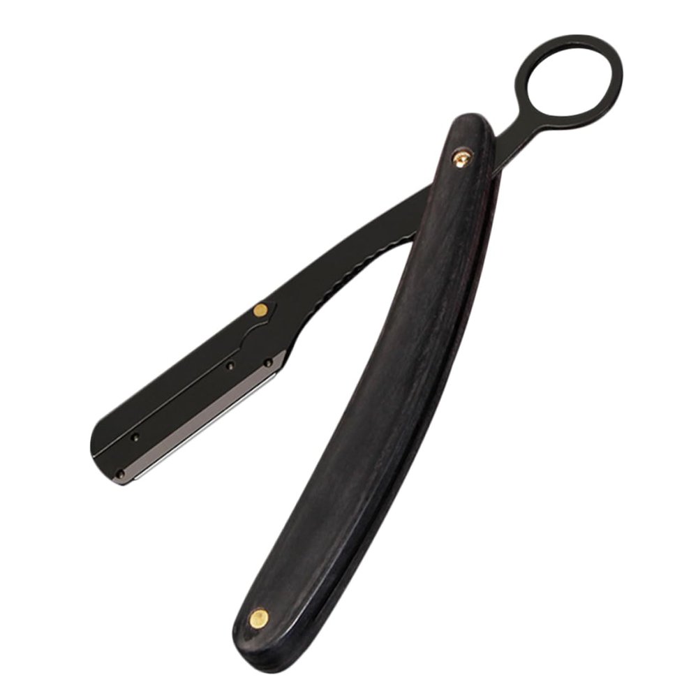 Outanaya Foldable Knife Holder Barber Razor Men Razor Stainless Steel Simple Beard Trimmer Beard Eyebrow