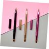 Baluue 3pcs Retractable Dual-ended Lip Brush Professional Makeup Applicators for Lipstick Concealer Includes Black Brushes Easy to Clean Portable view 3