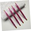 Baluue 3pcs Retractable Dual-ended Lip Brush Professional Makeup Applicators for Lipstick Concealer Includes Black Brushes Easy to Clean Portable view 4