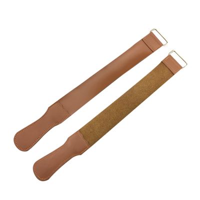 TOVINANNA 2pcs Leather Strop for Polishing Sharpening Blades Cowhide Material for Straight Scissors and Woodworking Tools