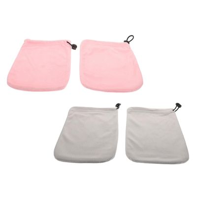 AUTSUPPL 2pairs Moisturizing Cloth Wax Mitts for Hand Treatment Soft Cotton Fit for Dry Skin Care and Paraffin Therapy at Home