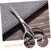 minkissy 4pcs Stainless Steel Eyebrow Scissors for Men Precision Beard Trimming Scissors Ergonomic Grip Compact Design for Easy Grooming Go view 2