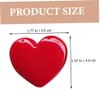 AUTSUPPL 4pcs Heart Shaped Empty Eyeshadow Holder Mirror Cute Lipstick Container for for Travel Birthdays and Special Occasions view 2