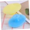 Baluue 2pcs Silicone Face Massager and Cleansing Brush Pad Gentle Facial Scrubber for All Skin Types Non-Slip Design Small Sky Blue Small Light Yellow for Deep Cleansing and Exfoliation view 3