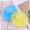 Baluue 2pcs Silicone Face Massager and Cleansing Brush Pad Gentle Facial Scrubber for All Skin Types Non-Slip Design Small Sky Blue Small Light Yellow for Deep Cleansing and Exfoliation view 4