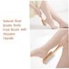 LALADEFIEE 2pcs Natural Foot Exfoliation Tool Bristle Brush Pumice Stone Callus Remover Double-Sided Foot File Eco-Friendly view 2