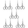 minkissy 10pcs Stainless Steel Grooming Scissors Pointed and Tips for Precise Trimming Beard and Eyebrow Scissors for Men and Women Compact Use view 1