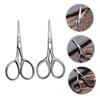 minkissy 10pcs Stainless Steel Grooming Scissors Pointed and Tips for Precise Trimming Beard and Eyebrow Scissors for Men and Women Compact Use view 3