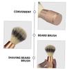 AUTSUPPL Portable Shaving Brush for Men Soft Bristles Beard Grooming Tool Lightweight and Compact Design for Travel Comfortable to Use for Home and Outdoor Care view 3