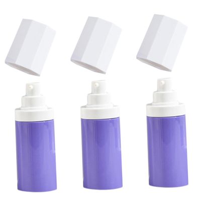 LALADEFIEE 3pcs Travel Airless Pump Bottles Dispenser Lotion Containers Leakproof Travel Lotion Bottles