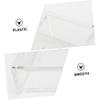 Baluue 1Pc Transparent Acrylic Makeup Holder Large Capacity Cosmetic Organizer with Two Design Makeup Tools Storage for Brushes and Small Items view 3