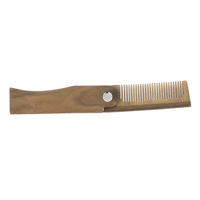 Baluue Wooden Combs for Men Folding Beard Styling Comb Mini Pocket Beard Care Tools