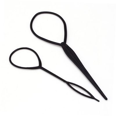 Baluue 2pcs Crochet Braids Hair Styling Tool Versatile Plastic Updo Maker for Neat and Tidy Hairstyles for Parties and Events No Hair Damage Easy Diy