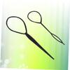 Baluue 2pcs Crochet Braids Hair Styling Tool Versatile Plastic Updo Maker for Neat and Tidy Hairstyles for Parties and Events No Hair Damage Easy Diy view 4