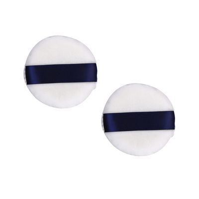 Baluue 2pcs Round Loose Powder Puff Soft Velvet Makeup Sponge for Foundation Concealer Blush Application for Salon Home Travel Use