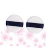 Baluue 2pcs Round Loose Powder Puff Soft Velvet Makeup Sponge for Foundation Concealer Blush Application for Salon Home Travel Use view 4