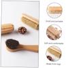 COOLHIYA 3pcs Natural Pig Bristles Nail Brush Handwashing Brush Multi-Purpose Cleaning Tool view 3