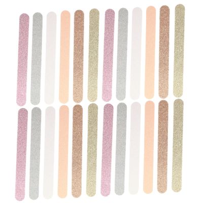 AUTSUPPL 30pcs Eva Nail Trimming Files Dual-Sided Buffer for Manicure and Pedicure Durable Nail Care Tools for Home Use Stylish Colors Pink Rose Gold and More