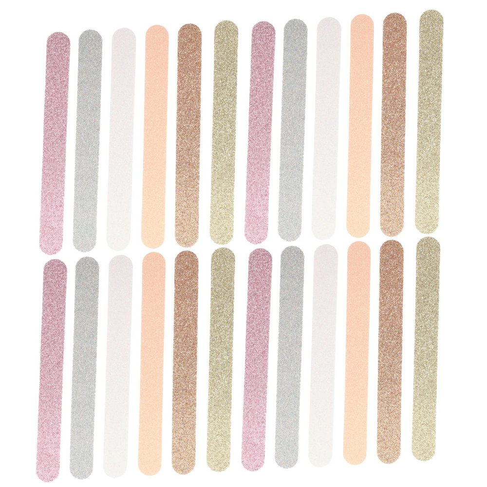 AUTSUPPL 30pcs Eva Nail Trimming Files Dual-Sided Buffer for Manicure and Pedicure Durable Nail Care Tools for Home Use Stylish Colors Pink Rose Gold and More