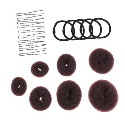 Baluue Donut Hair Bun Rings Diy Hair Accessories Bun Maker for Women Girls Bridals