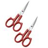 Baluue 2pcs Stainless Steel Eyebrow Scissors for Grooming Beard Trimmer Precision Cutting Tool for Men Women view 1