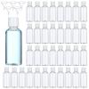 100 Pack 2 oz Plastic Empty Travel Bottles with Flip Cap 60ml Travel Size Containers Portable Leak Proof Clear Plastic Bottles Refillable Dispensing Bottles for Liquid Shampoo Lotion White view 2