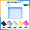 10 Pack Mini Zipper Mesh Bags Mini Zipper Pouch Small Mesh Bags with Zipper Mini Coin Pouch for Purse Lipstick Keys Bank Cards Makeup Cosmetics (5 Colors) view 2