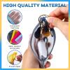 10 Pack Mini Zipper Mesh Bags Mini Zipper Pouch Small Mesh Bags with Zipper Mini Coin Pouch for Purse Lipstick Keys Bank Cards Makeup Cosmetics (5 Colors) view 3