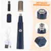 TOVINANNA 1set Electric Nose Hair Trimmer and Eyebrow Cutter for Men and Women Portable Manual Hair Shaving Tool for Painless Removal Material Lightweight and Convenient for view 4