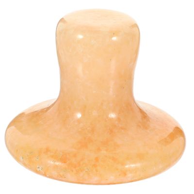 HAWILLOSCH Mushroom Shaped Face Massager Jade Beauty Stone Gua Sha Tool Face Roller Essential Oil Applicator Natural Massage