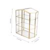JEWEDECO 1pc Fine Crafted Glass Jewelry Storage Box Multi Cosmetics Organizer Home Use view 2