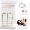 JEWEDECO 1pc Fine Crafted Glass Jewelry Storage Box Multi Cosmetics Organizer Home Use view 3