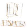 JEWEDECO 1pc Fine Crafted Glass Jewelry Storage Box Multi Cosmetics Organizer Home Use view 4