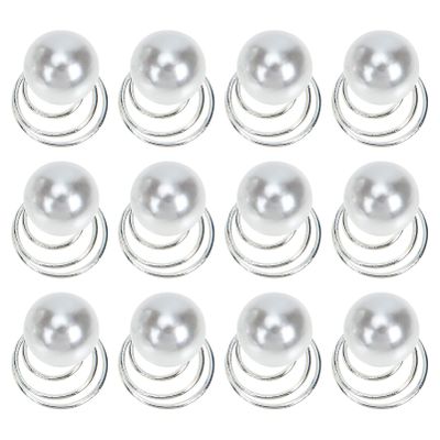 WOONEKY 20pcs Elegant Bridal Hair Accessories Pearl Hair Spiral Pin Clip for Thick Thin Women Clip