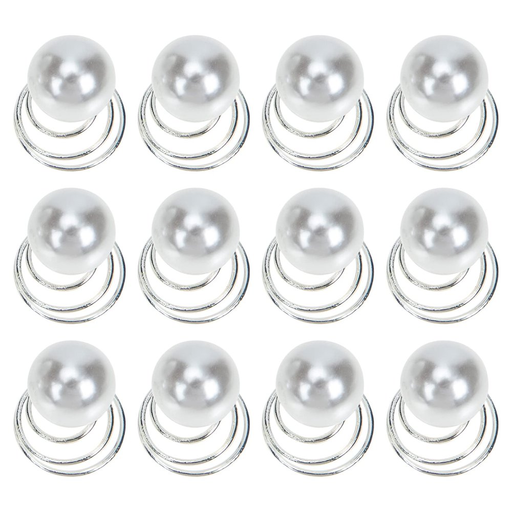 WOONEKY 20pcs Elegant Bridal Hair Accessories Pearl Hair Spiral Pin Clip for Thick Thin Women Clip