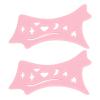 Dioche Eyeshadow Stencil, Silicone Quick Make Up Stencils Eye liner a Makeup Tool Multifunctional Eye Makeup Tool for Women, Beginners (Roseate) view 1