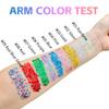 Mysense Red Body Glitter Stick,Christmas Makeup Face Hair Glitter,Stocking Stuffers,Sparkling Mermaid Sequins Chunky Glitter Face Paint,Singer Concert Outfit Festival Rave Accessories for Women view 4