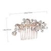 Baluue Wedding Elegant Headdress Rhinestone Crystal Alloy Comb Lady Chic Headdress Special Shape Lightweight for Wedding Day Party Festival Anniversary view 2