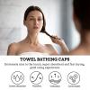 WOONEKY Super Absorbent Hair Drying Cap Button Fast Dry Hair Hat Blow Dryer Cap Bonnet Ultra Absorbent Shower view 3